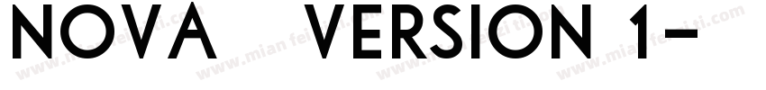 nova 邯郸 常规 Version 1字体转换